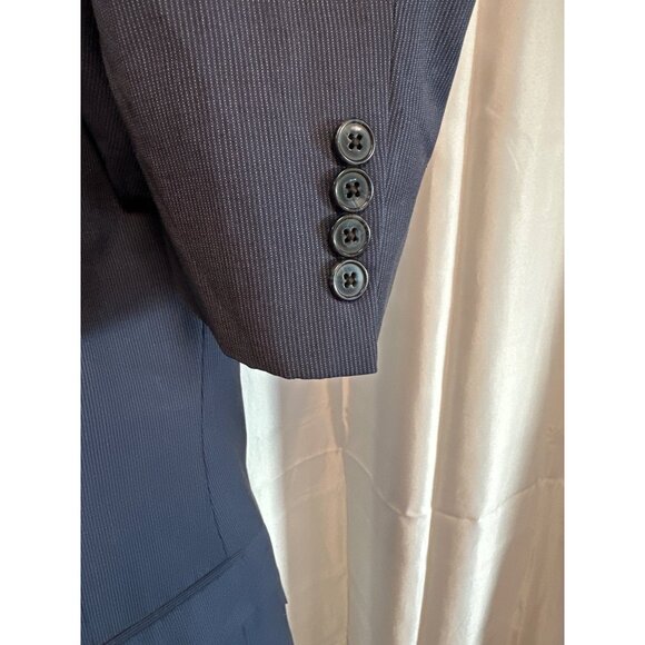 Saks 5th Ave Red  Blazer Mens 44R Navy Ermenegildo Zegna Wool - Picture 4 of 11